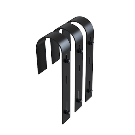Mayne Handrail Bracket, Black, 3PK 3835